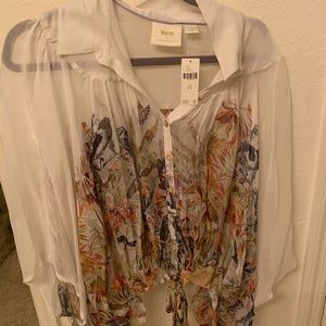 Beautiful oversized new anthro blouse